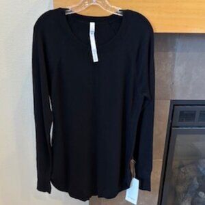 LULULEMON WOMEN'S Hello Aloe Pullover Sweater Black Size 12 NWT